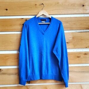 Bullock & Jones Luxe Blend 90% Wool &‎ 10% Cashmere LSlv Vneck Sz. XXL Sweater